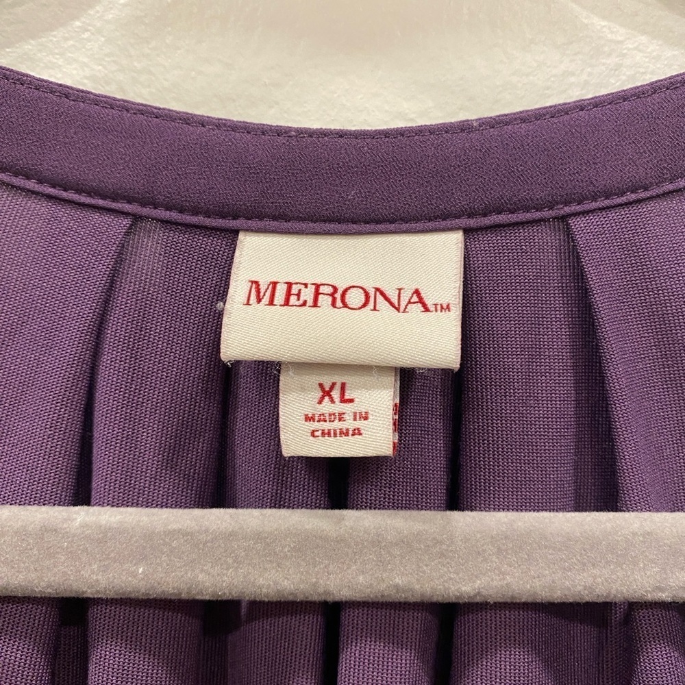Merona - Women’s purple business casual blouse - XL - Picture 3 of 3